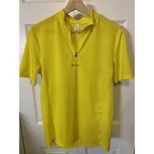 DECATHLON BTWIN Men’s Sz‎ S yellow CYCLING JERSEY decathlon creation